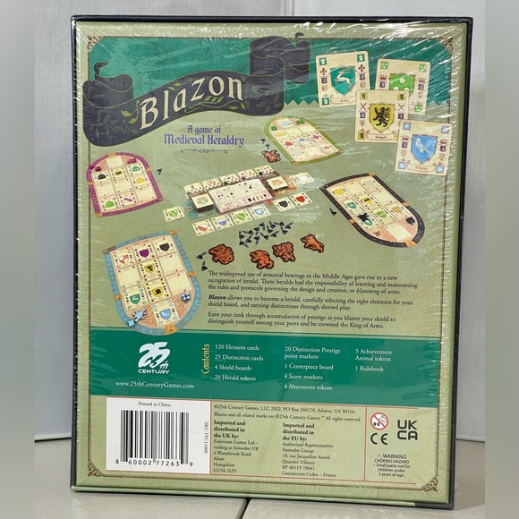 Blazon Board Game - A Game of Medieval Heraldry by Mattel - Picture 3 of 8